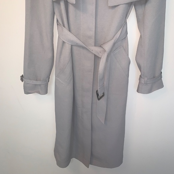 Aritzia Wilfred Louvinel Trench Coat Grey M - Picture 5 of 10